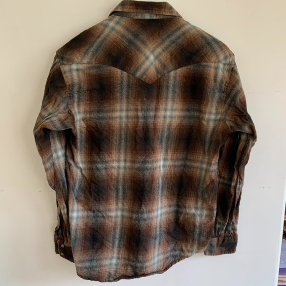 Brown Western Pendleton Flannel - Picture 3 of 3